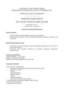 UNIVERSITA` degli STUDI di FOGGIA