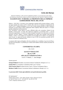 Comunicato invito alla Conferenza Stampa