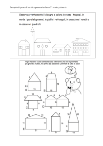 Esempio di prova di verifica geometria classe 3° scuola primaria