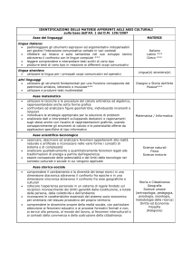 competenze di base e relativi livelli raggiunti