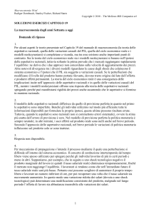 SOLUZIONI ESERCIZI CAPITOLO 4
