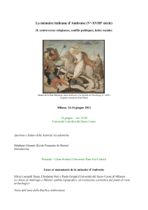 La mémoire italienne d`Ambroise (Ve-XVIIIe siècle) II. controverses