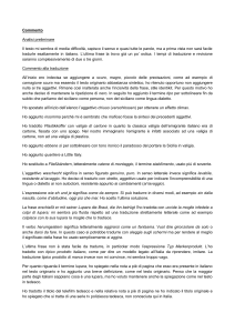 Commento Analisi preliminare Il testo mi sembra di media difficoltà