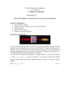 Esperimentazione di Fidica III