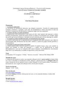 Programma - Dipartimento di Economia, Finanza e Statistica