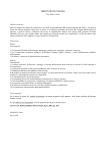 DIRITTO DELL`ECONOMIA