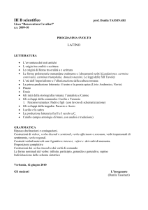 III B scientifico