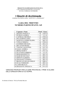 graduatoria triennio