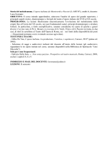 Storia del melodramma - Servizio di Hosting di Roma Tre