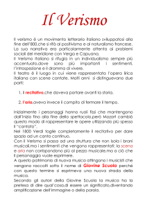 Il verismo in musica