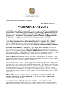 primi laureati di scienze dell`educazione