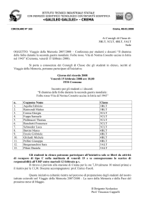 ISTITUTO TECNICO INDUSTRIALE STATALE CON INDIRIZZO