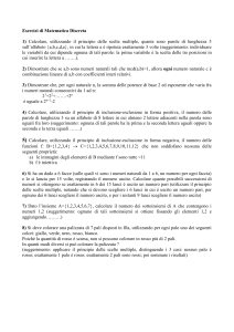 Esercizi di Matematica Discreta