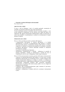 Economia e gestione delle imprese internazionali