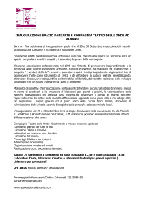 INAUGURAZIONE SPAZIO DANZARTE E COMPAGNIA TEATRO