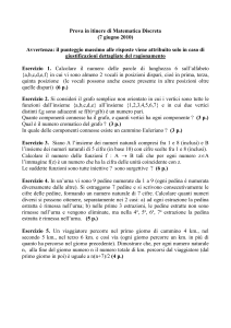 Giugno 2010 - Matematica e Informatica