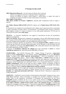 L`Europa tra due secoli