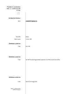 Scarica il CV completo