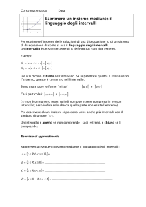 Il linguaggio degli intervalli - matematica.ch