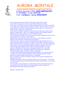 aurora montale - Gruppo Podistico SALCUS
