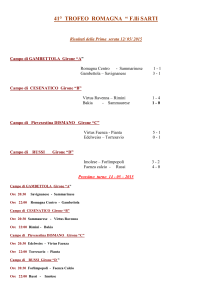 Risultati - ASD Torre del Moro Calcio