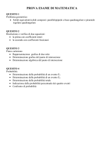Criteri di valutazione di Matematica
