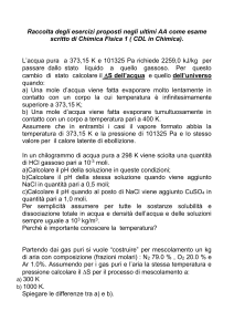 Raccolta degli esercizi proposti negli ultimi AA come esame scritto