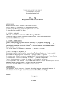 ANNO SCOLASTICO 2014-2015 Liceo Linguistico “F. Selmi