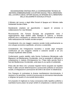 Dichiarazione d`intenti - Ambasciata d`Italia