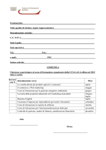 modulo di manifestazione interesse corsi 2013