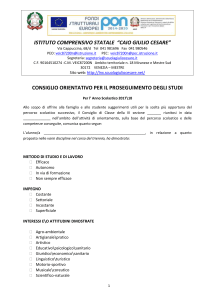 109-modello-consiglio-orientativo - Istituto Comprensivo Caio Giulio