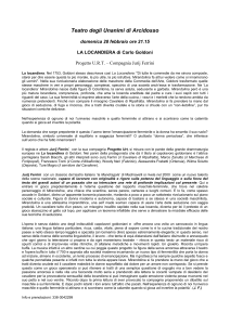 Teatro degli Unanimi di Arcidosso domenica 28 febbraio ore 21.15