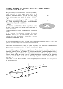 Il campo ed il potenziale elettrico lungo l`asse della