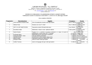 LICEO STATALE "G. COTTA" Indirizzi: Classico-Linguistico