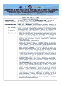 SCHEDA MODULO INTEGRAZIONE IV A AFM educazione alla