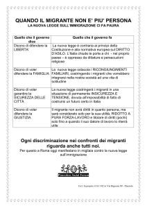la nuova legge sull`immigrazione ci fa paura