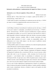 Informativa per il cliente