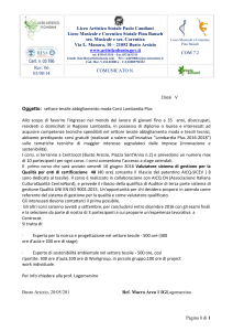 Scheda progetti - Liceo Artistico Paolo Candiani