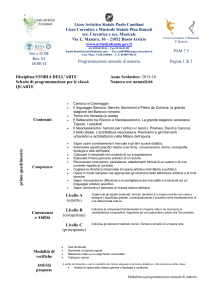 classi: QUARTE - Liceo Artistico P Candiani