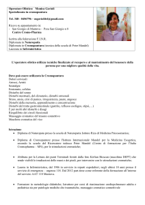Operatore Olistico: Monica Gavioli