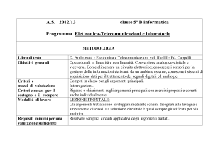 cenni sulla catena di acquisizione dati