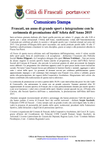 Scarica allegato - Comune di Frascati
