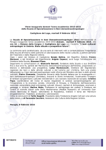 Il Rettore Franco Moriconi ha inaugurato il convegno