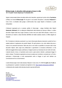 Urbanjungle - Comunicato stampa