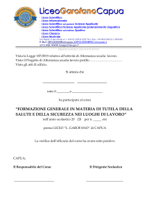 Questionario - Liceo Garofano