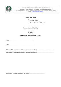 PDP: Piano Didattico Personalizzato per DSA/BES