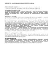 convalida - Facoltà di Medicina e Chirurgia