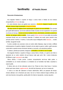 Sentinella di Fredric Brown Racconto di fantascienza Era bagnato