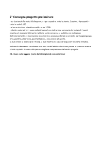 2° Consegna progetto preliminare