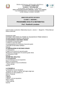 Programmi Classe Quinta C